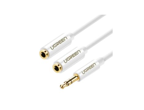 Ugreen kabel przewód rozdzielacz słuchawkowy mini jack 3,5 mm - 2 x mini jack 3,5mm (2 x wyjście ste