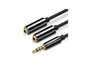 Ugreen kabel przewód rozdzielacz słuchawkowy mini jack 3,5 mm - 2 x mini jack 3,5mm (mikrofon + wyjś