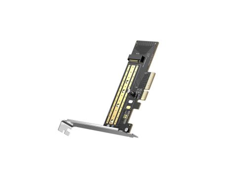 Ugreen karta rozszerzeń adapter dysku M.2 NVMe SATA (M, M+B key) PCIe 3.0 x4 32Gbps (CM302)