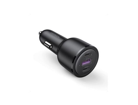 Ugreen ładowarka samochodowa 2x USB Typ C / 1x USB 69W 5A Power Delivery Quick Charge czarny (20467)