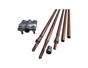 Uziom kompletny kuty pomiedziowany / miedziowany St/Cu powłoka 250um Cu 14,2 mm 6m