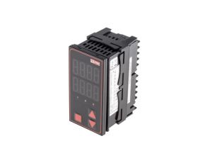 Regulator temperatury PID panelowy 3-wyjściowy, Uz 24 V AC/DC, +100 → +1824C (termopara typu B), 0 →
