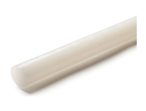 Pręt polietylenowy PE, Ø 30mm x 1m, kolor: Biały