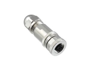 Złącze okrągłe M12 żeńskie proste ekranowane 4-PIN 250V PG9 T4110012041-000