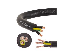 Przewód sterowniczy prądowy BiT 500 Black FR 300/500V 3x1 linka do ziemi Bitner /25m/