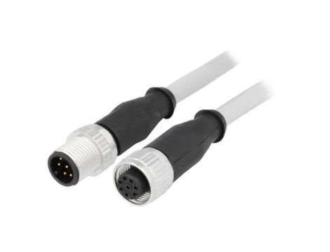 Złącze M12 męsko-żeńskie proste 1m 8pin 21348485882010