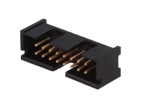 Gniazdo IDC męskie 14-pin proste THT złocony 2,54mm czarny 5103308-3