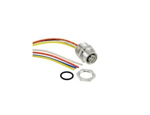 21033712403 Gniazdo M12 PIN: 4 żeńskie kod D-Ethernet Wersja: z przewodami