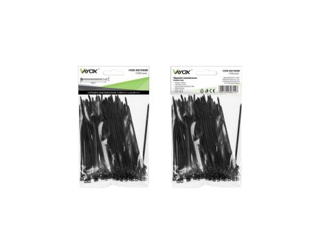 Opaski zaciskowe 2,5mm / 100mm czarne 100 szt. VOZ-25100B Vayox
