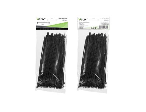 Opaski zaciskowe 2,5mm / 150 mm czarne 100 szt. VOZ-25150B Vayox