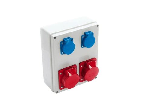 VIPLAST Rozdzielnica Gniazdo 2x16/5 +2x250V