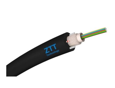 Kabel światłowodowy 2 włókna 2J SM 9/125 DAC zewnętrzny do ziemi, odporny na UV czarny ZTT 2000m
