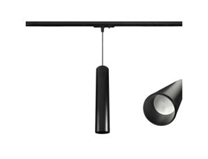 Lampa Szynowa Wisząca 30cm na GU10 Czarna Jednofazowa