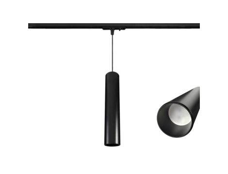 Lampa Szynowa Wisząca 30cm na GU10 Czarna Jednofazowa