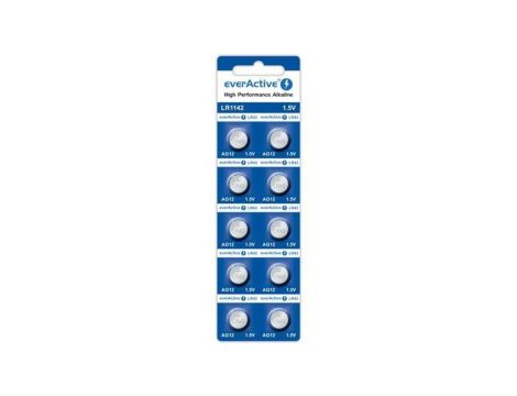 10 x bateria alkaliczna mini everActive AG12 G12 LR1142 LR43