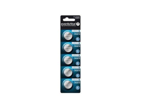 5 x bateria litowa mini everActive CR2016