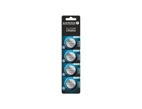 4 x bateria litowa mini everActive CR3032
