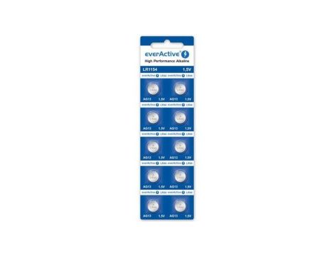 10 x bateria alkaliczna mini everActive AG13 G13 LR1154 LR44