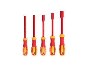 Wkrętak do nasadek, mat. łopatki: Stal chromowo-wanadowo-molibdenowa, dł. całkowita: 125 mm, końcówka: Sześciokątna,