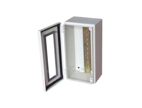 Puszka elektroinstalacyjna, 150 x 300 x 80mm, IP65, kolor Szary, materiał Stal, 0-wejściowa, RS PRO