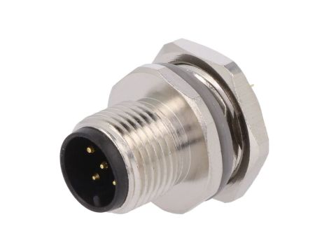 Złącze okrągłe M12 męskie proste do lutowania 5pin 60V T4132012051-000