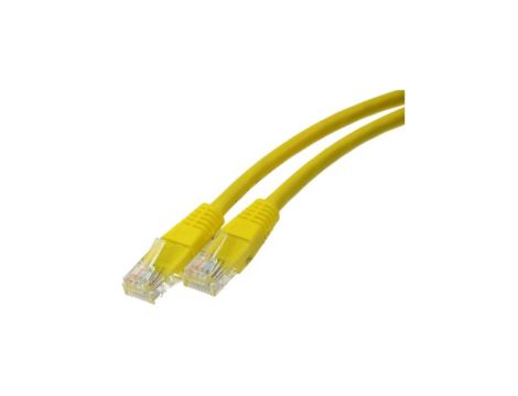 Patchcord UTP kat.6 kabel sieciowy LAN 2x RJ45 linka żółty 7m