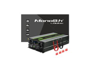 Qoltec Przetwornica napięcia Monolith 3000W 6000W 24V na 230V Czysty Sinus LCD