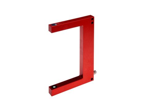 UGKB0170 Czujnik ultradźwiękowy, widełki, 140x13x90mm, szerokość widełek 114mm, 18-30V DC, PNP NO, złącze M8, IP67