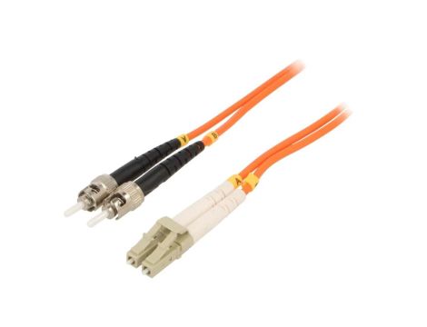 CFO-LCST-OM2-5M Patch cord światłowodowy OM2 LC/UPC,ST/UPC 5m pomarańczowy