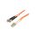CFO-LCST-OM2-5M Patch cord światłowodowy OM2 LC/UPC,ST/UPC 5m pomarańczowy