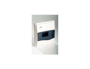 IP40 Rozdzielnica modułowa 1x8 ORO podtynkowa (drzwi transparentne) PE+N