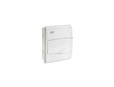 IP40 Rozdzielnica modułowa 1x8 ORO podtynkowa (drzwi białe) PE+N