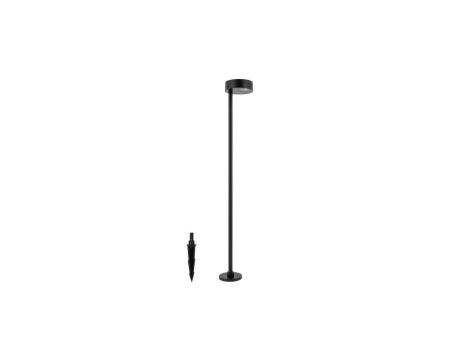 Lampa stojąco wbijana do ogrodu czarna RUBY LED 7W barwa ciepła 11542 Nowodvorski
