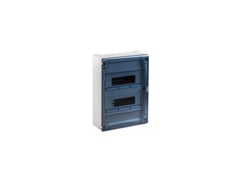 IP40 Rozdzielnica modułowa 2x12 GOLD P natynkowa (drzwi transparentne) PE+N
