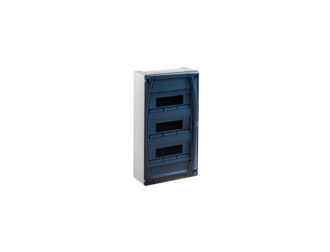 IP40 Rozdzielnica modułowa 3x12 GOLD P natynkowa (drzwi transparentne) PE+N