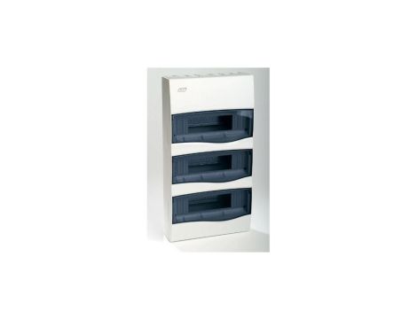 IP40 Rozdzielnica modułowa 3x12 COMBI natynkowa (drzwi transparentne) PE+N