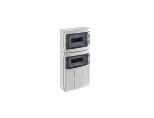 IP65 Rozdzielnica budowlana 2x12 STAR (1500V DC) z otworami na gniazda przemysłowe
