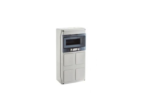 IP65 Rozdzielnica budowlana 1x9 STAR (1500V DC) z otworami na gniazda przemysłowe