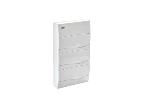 IP40 Rozdzielnica modułowa 3x12 COMBI natynkowa (drzwi białe) PE+N