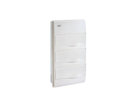 IP40 Rozdzielnica modułowa 3x12 ORO podtynkowa (drzwi białe) PE+N