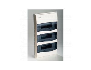 IP40 Rozdzielnica modułowa 3x12 ORO podtynkowa (drzwi transparentne) PE+N