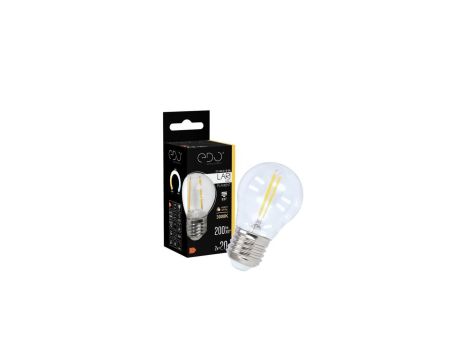 Żarówka LARI LED Filament G45 E27 2W 3000K ciepły WW, 200lm EDO777462 EDO