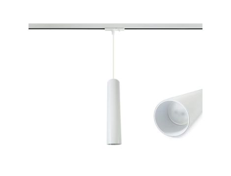 Lampa Szynowa Wisząca 30cm na GU10 Biała Jednofazowa