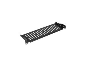 Półka stała do szafy RACK 19 1U 200mm czarna NEKU