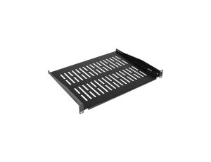 Półka stała do szafy RACK 19 1U 400mm czarna NEKU