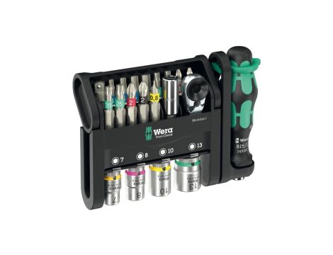 Zestaw bitów z grzechotką 21szt. Tool-Check Modular WERA