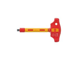 Adapter, rękojeść poprzeczna z funkcją grzechotki 3/8 do kluczy nasadowych izolowany VDE WERA