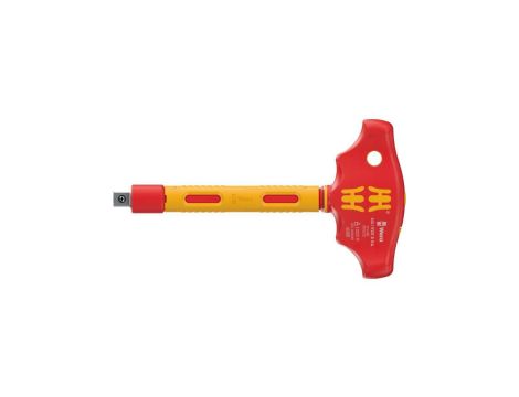 Adapter, rękojeść poprzeczna z funkcją grzechotki 3/8 do kluczy nasadowych izolowany VDE WERA