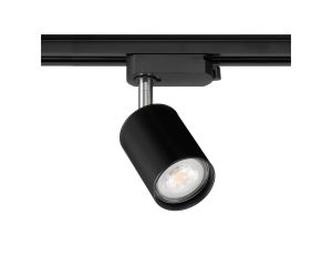 Lampa Szynowa na Żarówkę GU10 Czarna Jednofazowa