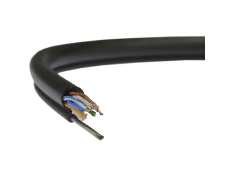 Kabel zewnętrzny z linką nośną UTPzn kat.5e U/UTP 4x2x0,5 Maxcable /500m/